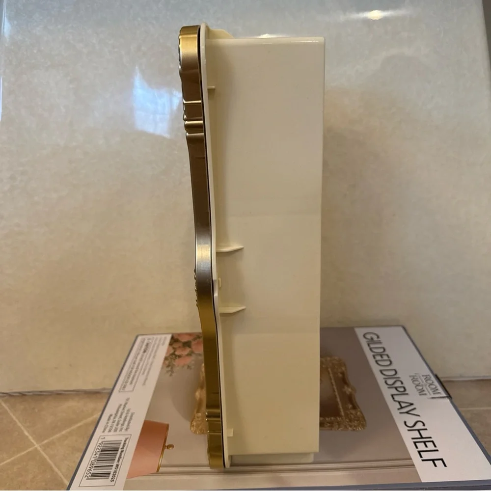 TikTok Viral Room2Room Five Below Gilded Display Shelf Gold Vanity Cabinet